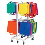 ABS Storage Cart for Scooter Boards, Capacity of 48 Boards, 137 x 53 x 69 cm (54 x 21 x 27")