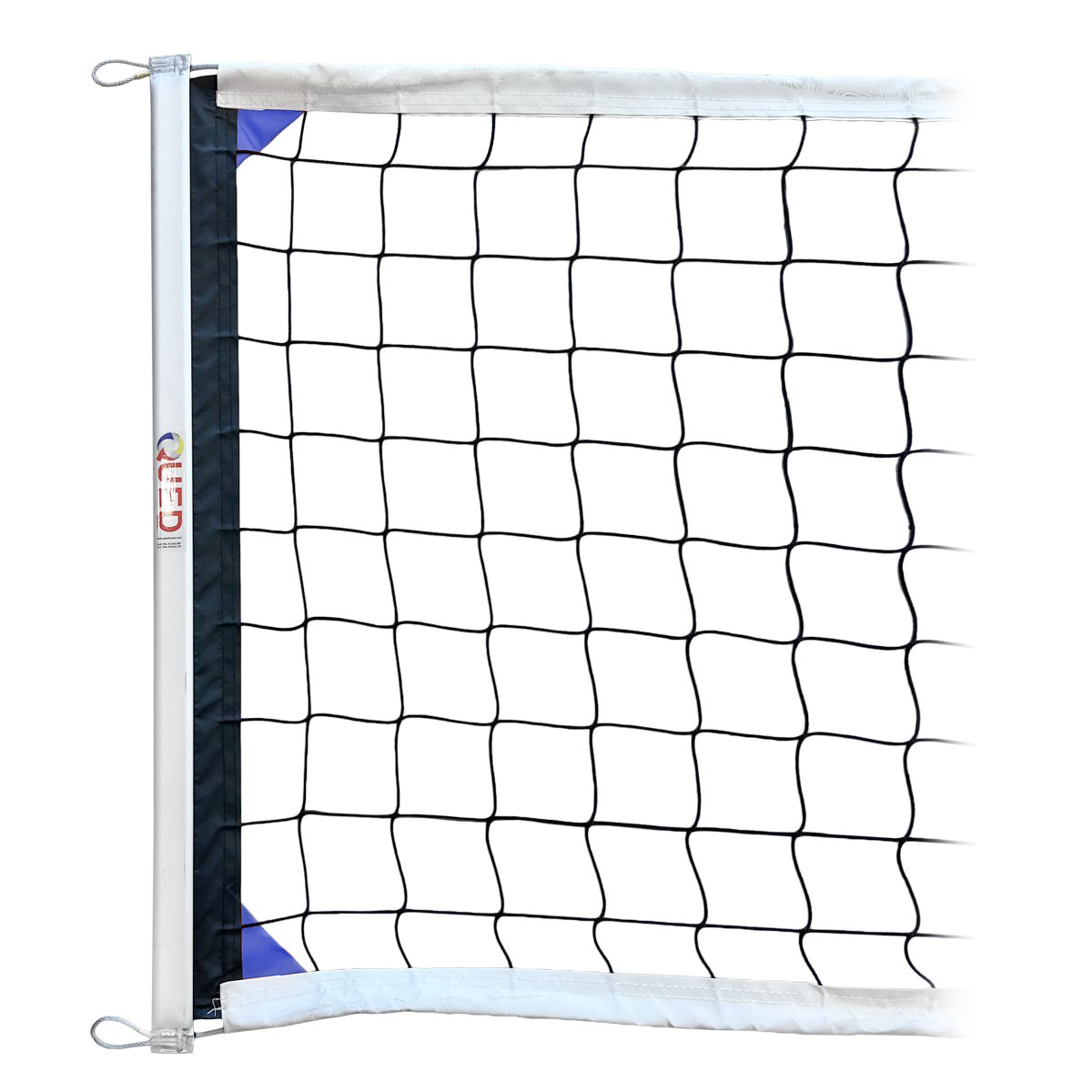 Volleyball net, 1 piece, aluminum sided, 30'
