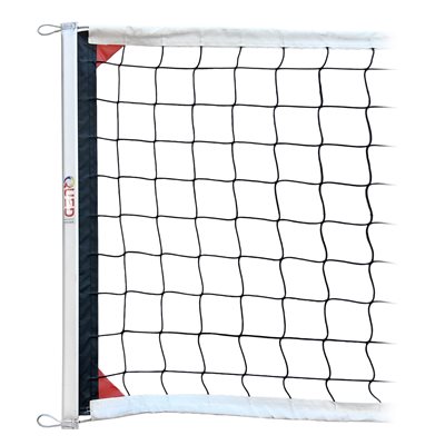 Volleyball net, 1 piece, aluminum sided, 32'