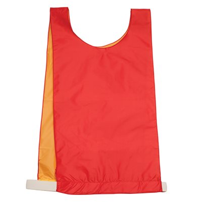 Reversible Yellow and Red Nylon Pinnie for Kids