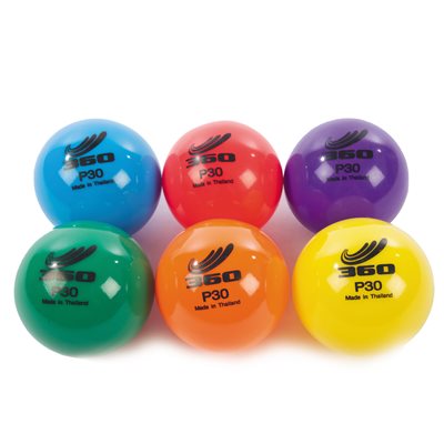 6 Softex vinyl balls, 3"