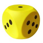 PVC covered foam dice, 6"