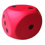 PVC covered foam dice, 6"