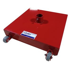 Portable Steel Base for 1.9" (4.8 cm) Badminton Post, 16 x 16" (40 x 40 cm)