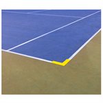 Set of 12 Yellow Game Line Markers for Pickleball Court 