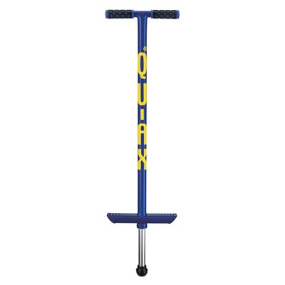 QU-AX® Blue Pogo Stick of 34" (86 cm), Capacity of 110 lb (50 kg)