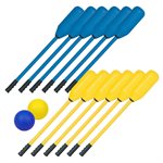 12 Foam Polo Sticks and 2 Balls