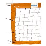 Orange Going One® «Pro-Beach» Competition Beach Volleyball Net of 32' (9.75 m), with Steel Cable of 38' (11.5 m) 