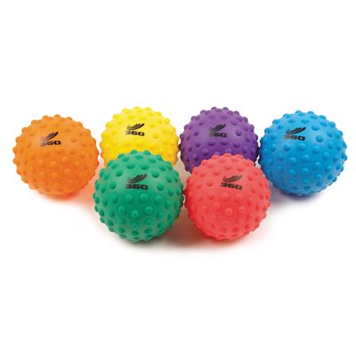 6 bumpy soft PVC ball, 5"