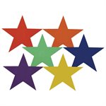 Set of 6 Non-Slip Vinyl Stars