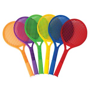 6 plastic tennis racquets