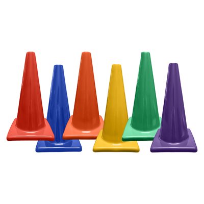 Set of 6 soft PVC cones