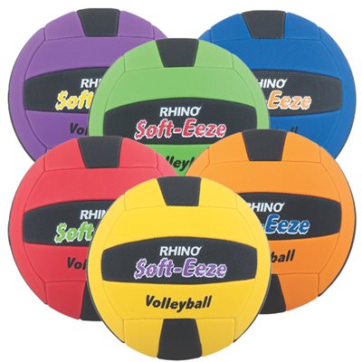 Rhino Soft-Eeze Volleyballs, set of 6