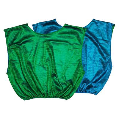 Reversible scrimmage vest, adult, blue-green