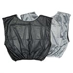Reversible scrimmage vest, adult, black-white