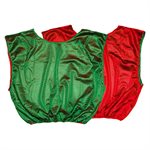 Reversible scrimmage vest, adult, green-red