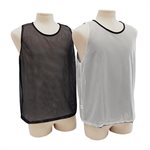 Reversible Black and White Elastic Mesh Pinnie