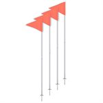 Set of 4 Two-Pieces Corner Flags with Stakes, 60" (152 cm) 