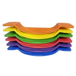 Set of 6 Classic Plastic Balance Boards, 24 x 4" (61 x 10 cm)