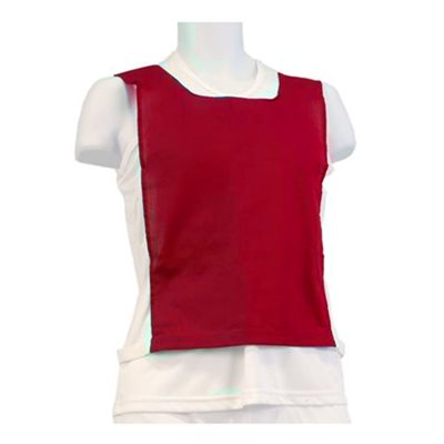 SCRIMMAGE VEST, COTTON, VELCRO AND ELASTIC, RED