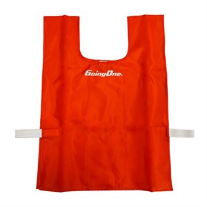 Going One® Red Nylon Pinnie with Elastic and Velcro for Kids