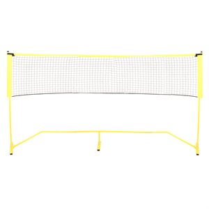 Portable Aluminum Tennis and Volleyball Net Set with Carrying Bag, 18' (5.49 m)