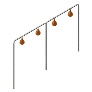 Permanent Quadruple Speed Bag Structure, 144 x 72" (366 x 182 cm)