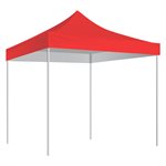 Folding Shelter with slip-over bag 10'x10', red