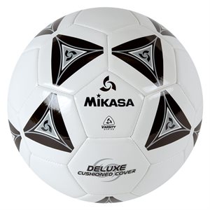 Cushioned cover soccer ball, black