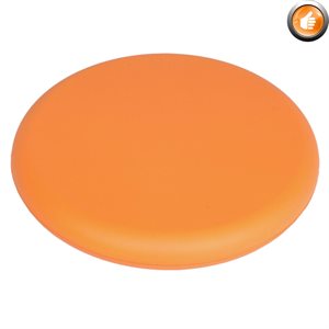 Vinyl-covered foam frisbee