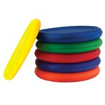 Ensemble de 6 frisbees en mousse recouverts de vinyle, 21,5 cm (8,5")