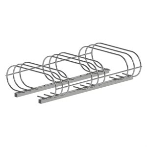 Bicycle rack, 6 spots, galvanized steel