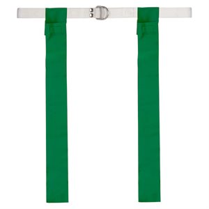 12 green nylon football flag belts