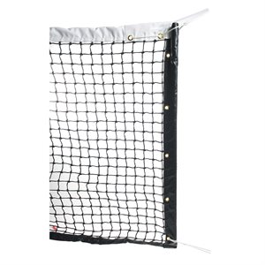 Tennis net, meshes knitted double