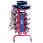 Volleyball Court Steel Cart, Capacity of 4 Complete Sets