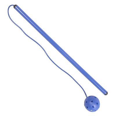 Jumping rope w / handle and plastic ball