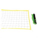 Yellow Mini-Volleyball Net of 20' (6 m), with Nylon Cable