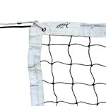 Filet de volleyball de club de 9,75 m (32') blanc, avec cable en nylon de 12 m (40')