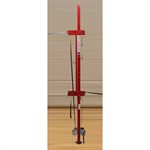 Poteau de volleyball central en acier rouge de 4,8 cm (1,9")