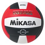 Ballon de volleyball de compétition en composite Mikasa® «VQ2000 Series» rouge, noir et blanc