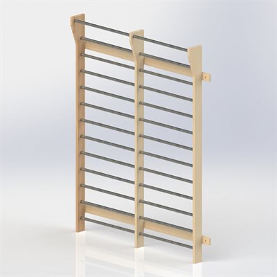 Steel Wall bars, double unit