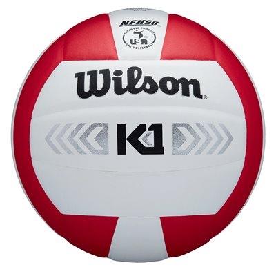 Wilson K1 volleyball, white / red