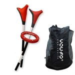 Professional YOU.FO® Game Set of 2 Aluminum Sticks and Ring with Carrying Bag